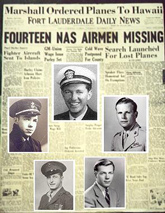 Fort Lauderdale Daily News front page of Avenger flight