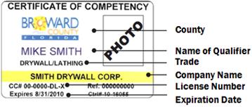 Broward County Certificate of Competency
