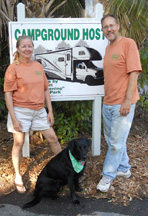 Easterlin Park Campground Hosts Richard and Vickie Steffens