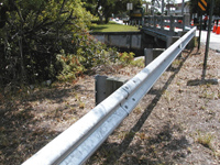 Our division repairs and replaces guardrail on county roads.