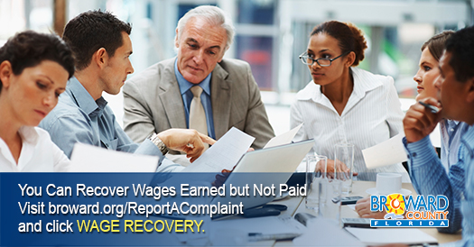 Report a Complaint...Wage Recovery