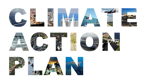 Image with words Climate Action Plan