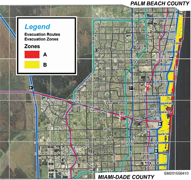 Map Of Florida Evacuation Zones Hurricane