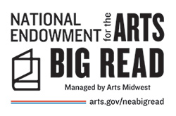 text reads: national endowment for the arts big read managed by arts midwest arts.gov/neabigread